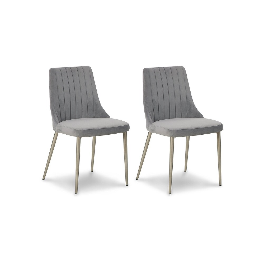 Ashley Furniture Barchoni Gray Dining Upholstered Side Chair (Set of 2)   18\