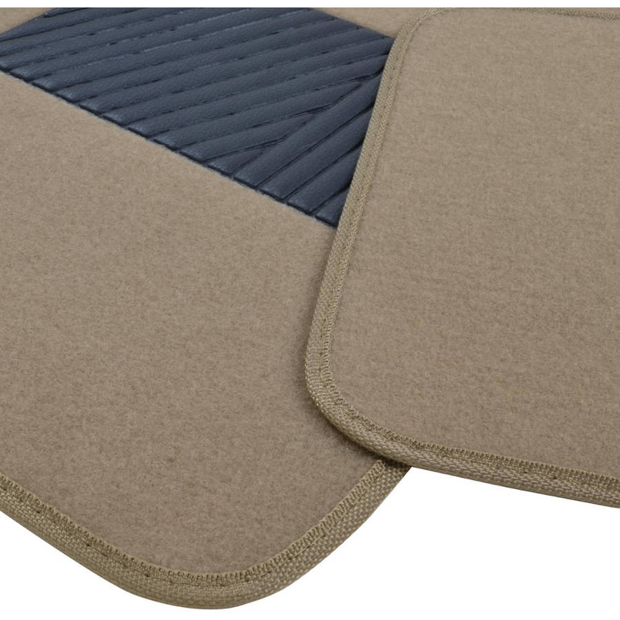 BDK Premium Heavy-Carpeted Car Floor Mats for Car， 4-Piece， Extra Carpet Cushion， Rubberized Backing