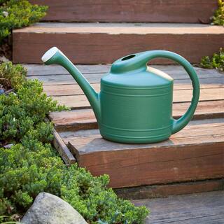 Southern Patio Large 2 Gallon Plastic Rainfall Garden Plant Watering Can Green SPAT-WC8108FE