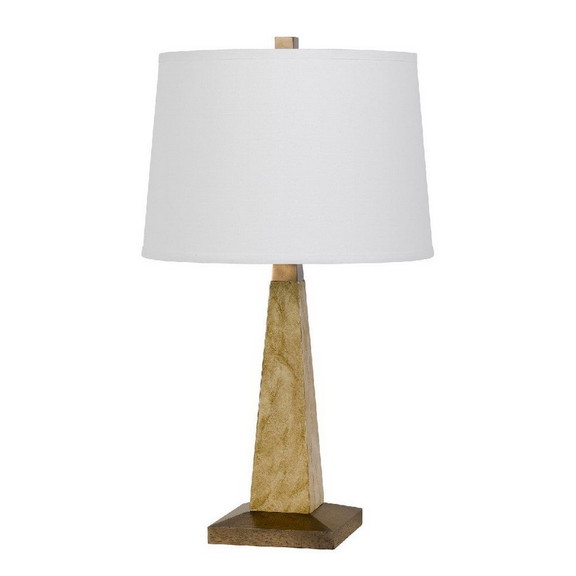 Benjara BM272323 28 Inch Resin Pyramid Table Lamp ...