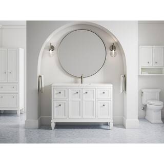 KOHLER Hearthaven 24 in. W Linen Cabinet in White K-33540-ASB-0