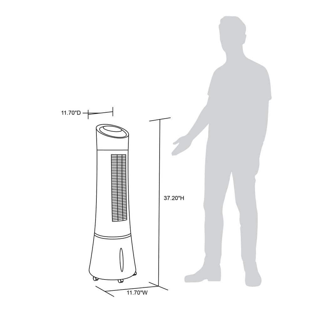 Luma Comfort 250 CFM 3Speed 2In1 Compact Design Evaporative Cooler