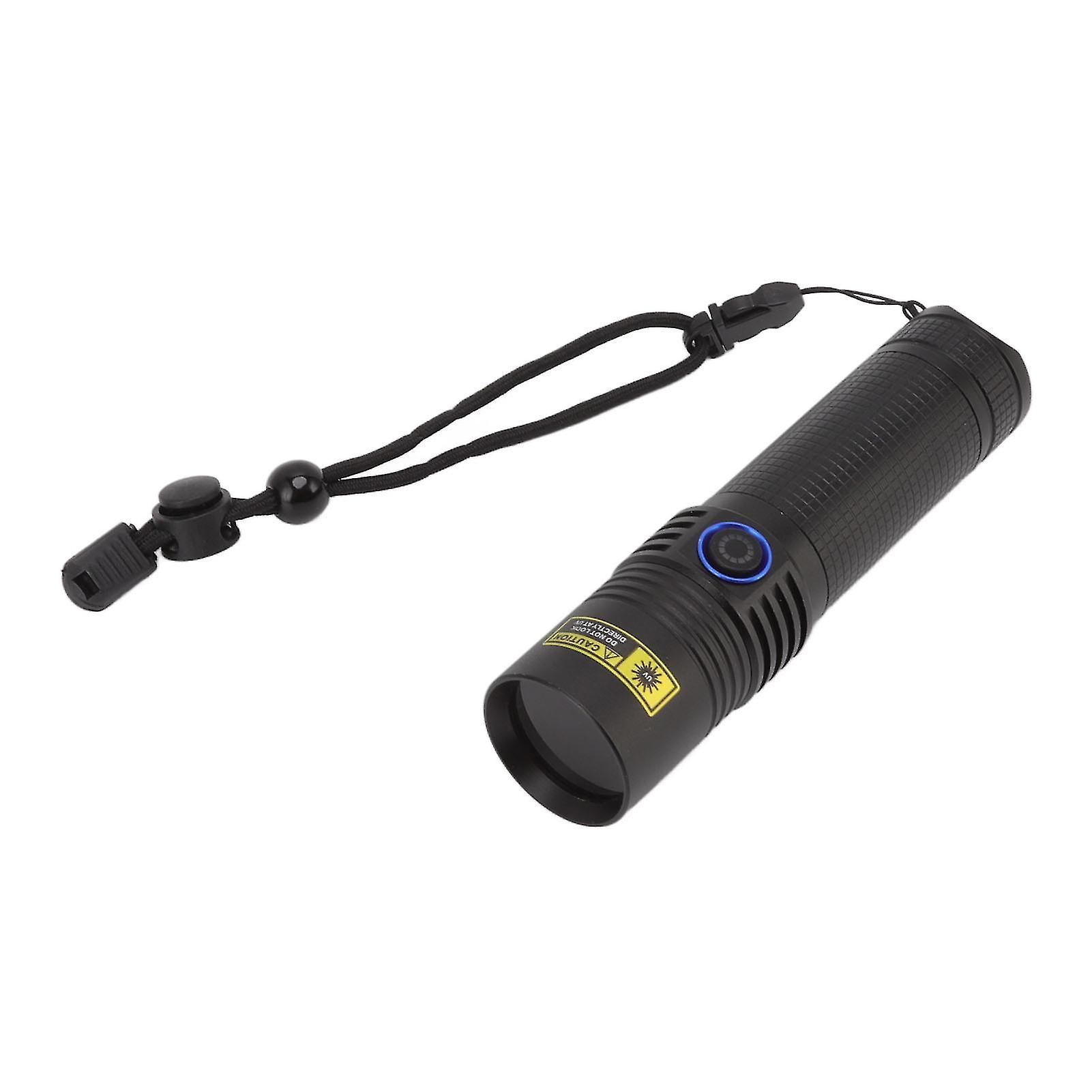 Black Light UV 365nm Flashlight Professional Blacklight LED Handheld Torch for Urine Pet Resin Curing Gas Leakage Detection