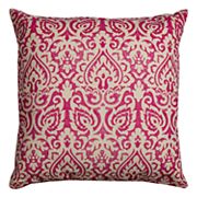 Rizzy Home Damask Burlap Throw Pillow