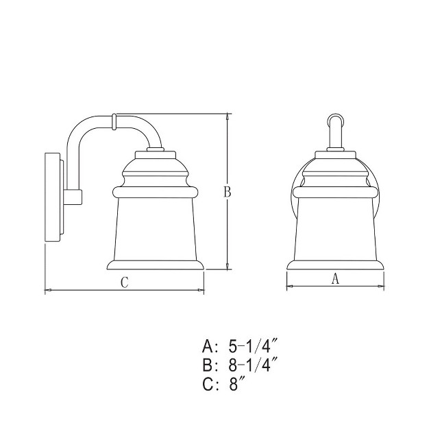 Vaxcel Toledo 1 Light Vanity Satin Nickel