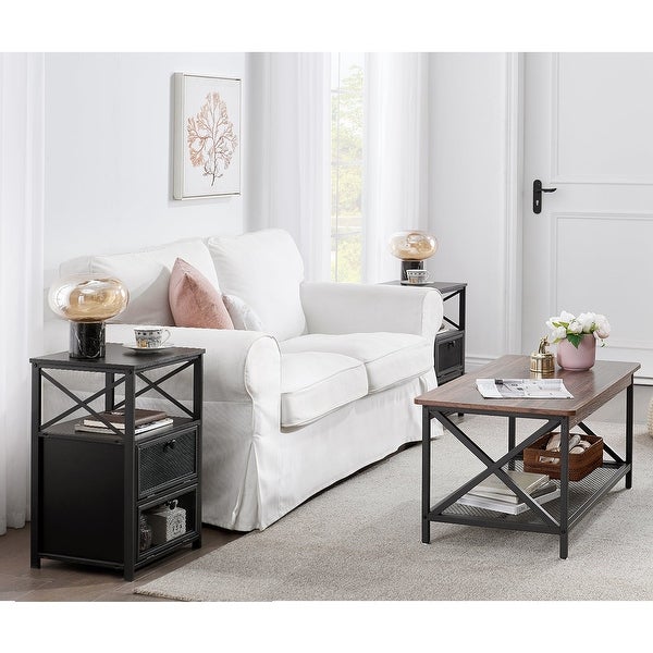 Taomika Contemporary Coffee Table and End Table Set( 2PCS/3PCS)