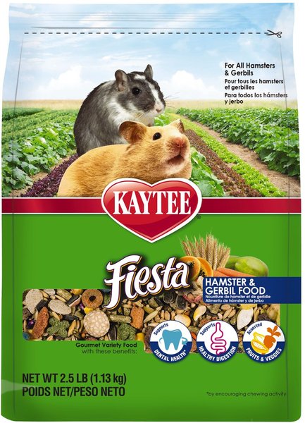 Kaytee Fiesta Gourmet Variety Diet Gerbil and Hamster Food