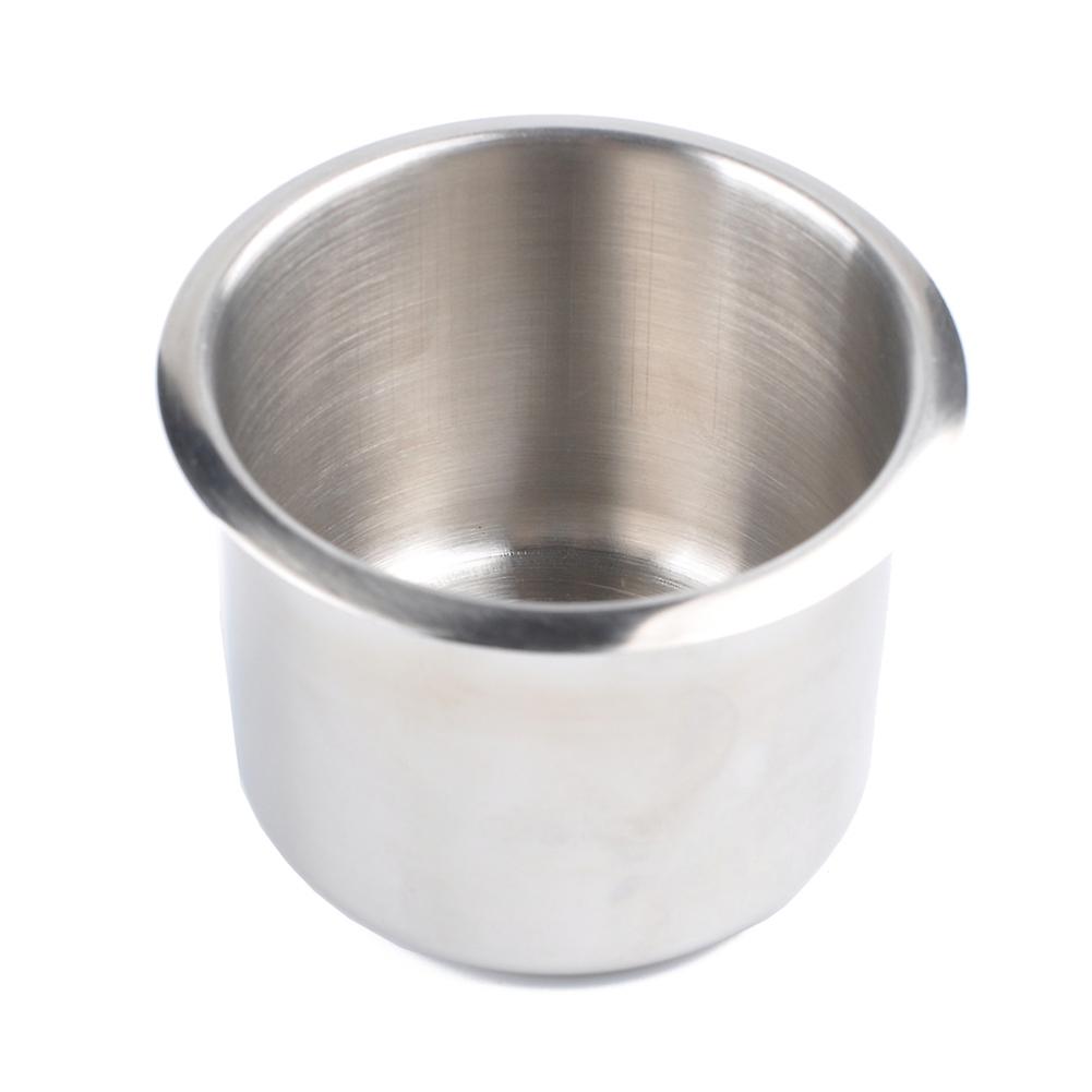 Single Stainless Steel Cup Holder Small Drop-in Anti-spill Storage Solution Or Replacement Item For Poker Table Work Desk Car Custom Build Diy Project