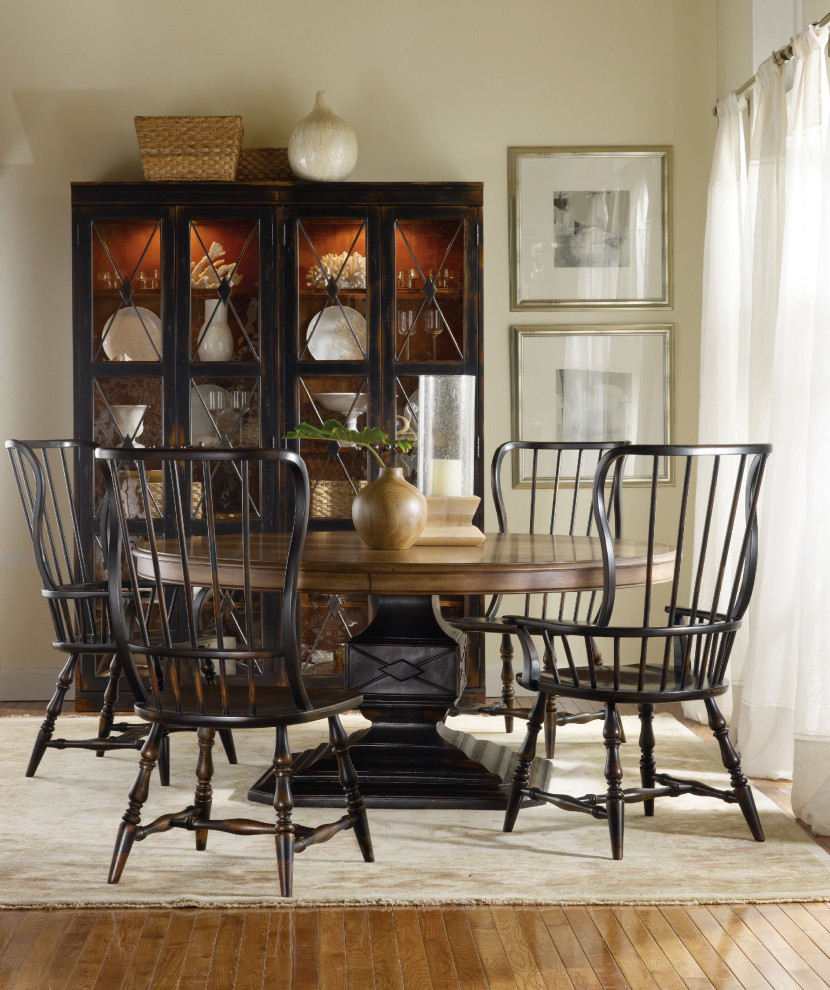 Sanctuary Spindle Side Chair  Ebony   Traditional   Dining Chairs   by Hooker Furniture  Houzz