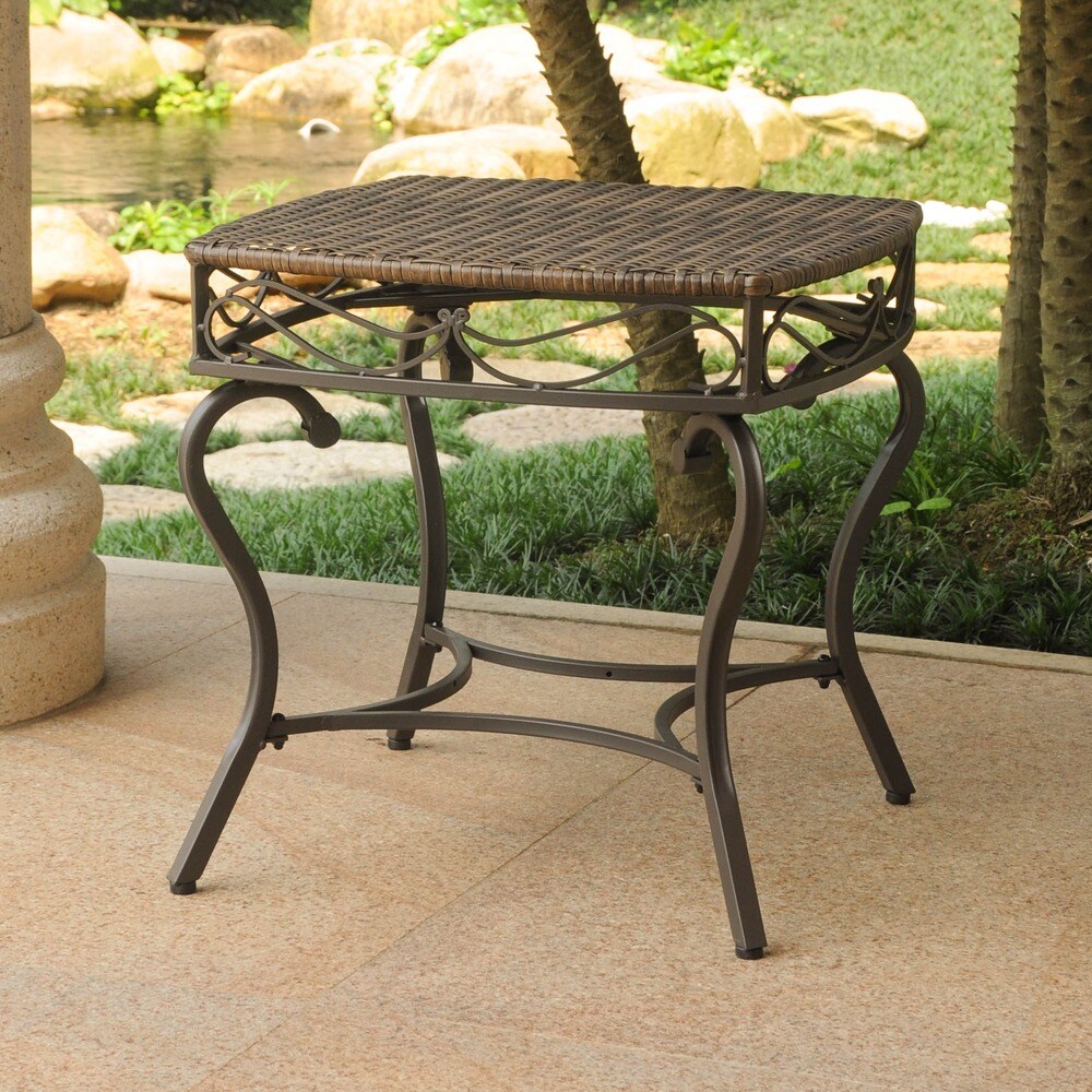 Valencia Resin Wicker Outdoor Side Table