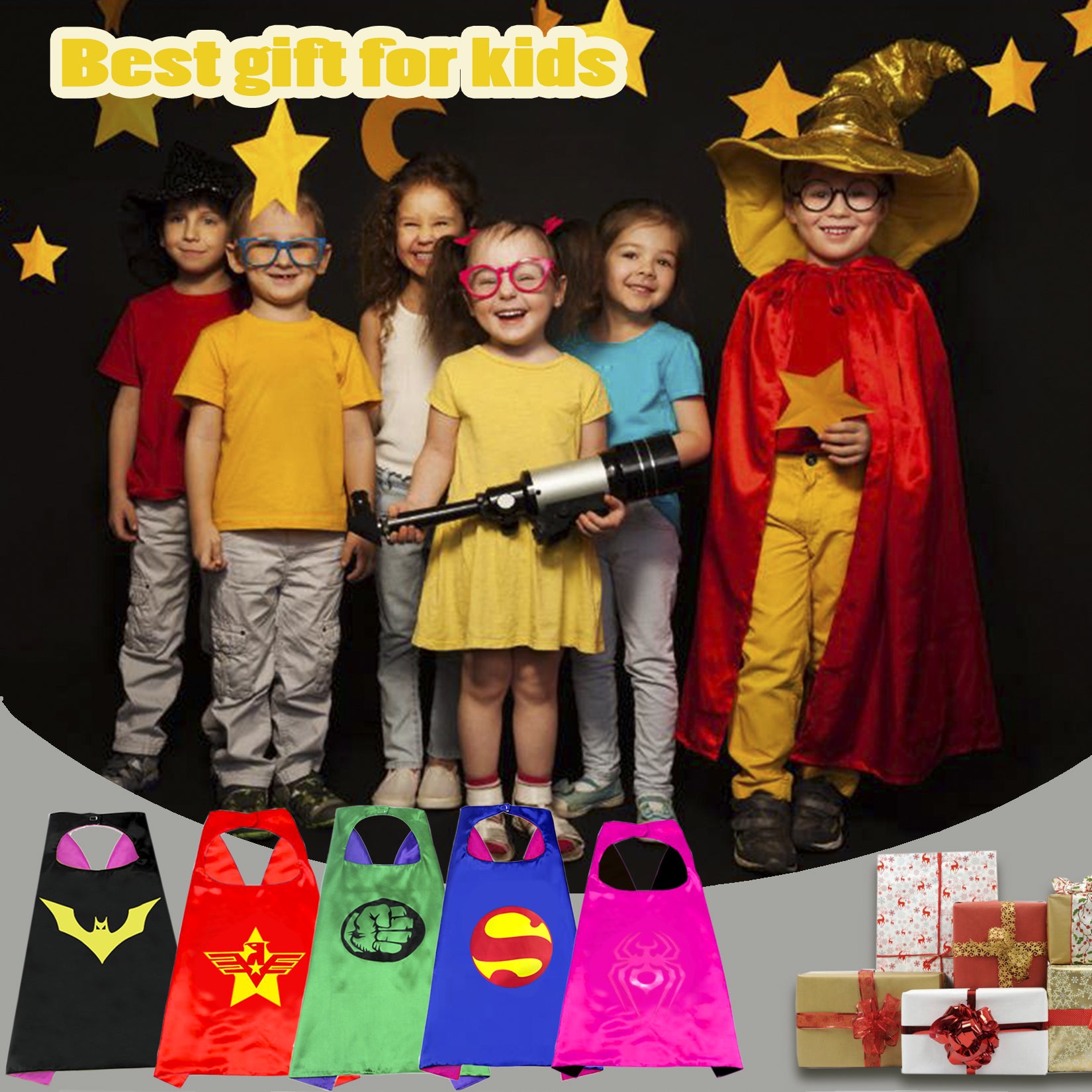 Superhero Capes with Masks Toys for 3-10 Year Old Boys Costumes Pretend Kids Dress Up Party Favors Gifts for 4 5 6 7 8 Year Old Boy Girls Birthday Easter Gifts