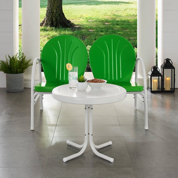 Griffith 2pc Outdoor Conversation Set Kelly Green Crosley