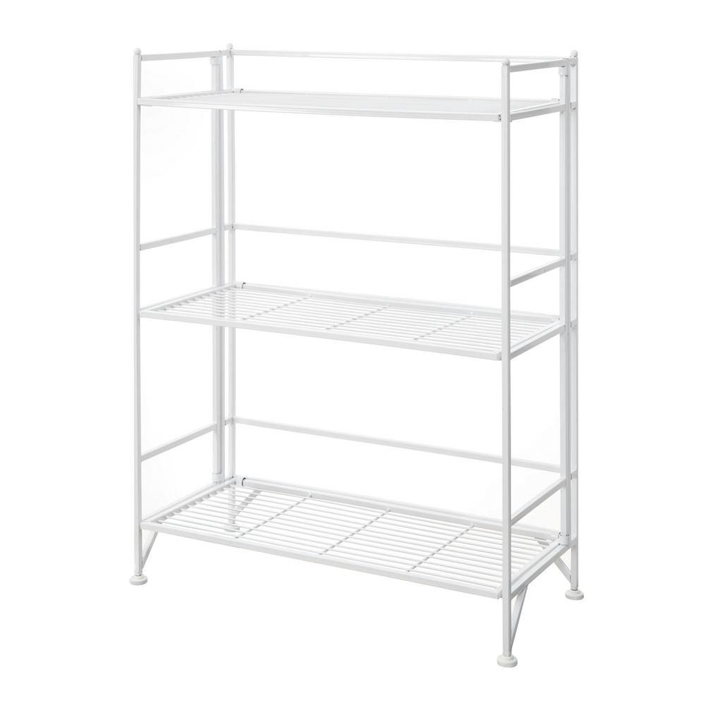 Convenience Concepts Designs2Go White 3-Tier Metal Wire Shelving Unit (25 in. W x 33 in. H x 11 in. D) 8019W