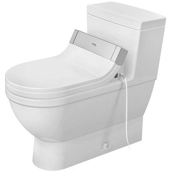 Duravit Starck 3 1-piece 1.28 GPF Single Flush Elongated Toilet in. white Seat Not Included 2120010001