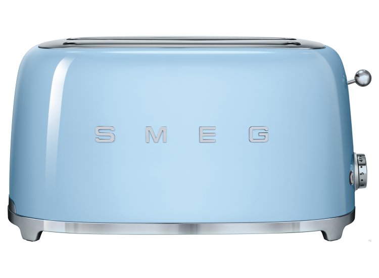 Smeg 50s Retro Style Pastel Blue 4-Slice Toaster