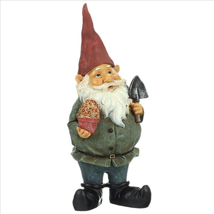 Dagobert with Gifts Garden Gnome Statue by Design Toscano