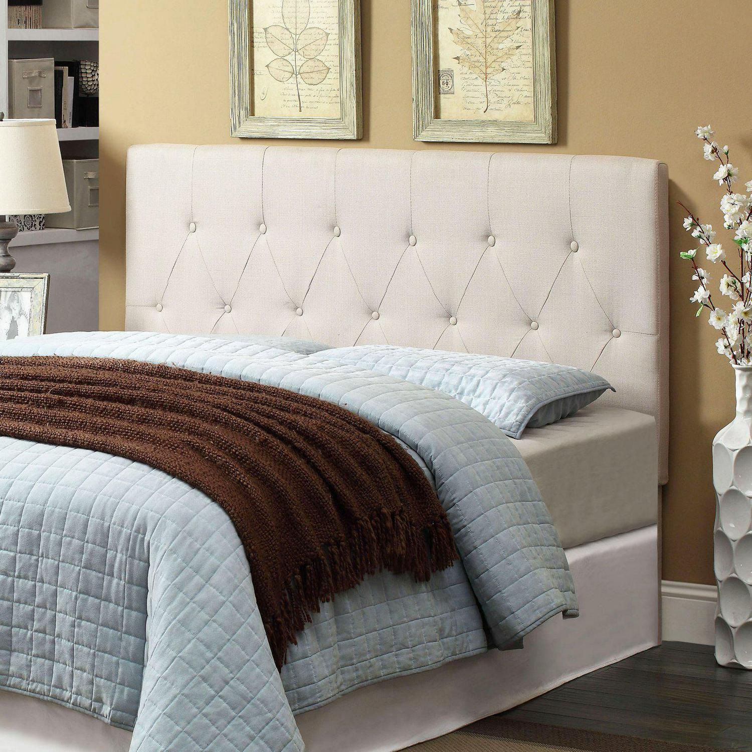 Furniture of America Bennar Button Tufted Headboard  Crowdfused