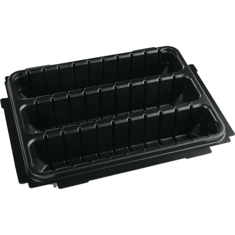 Makita MAKPAC Interlocking Case 3 Row Insert Tray with 6 Dividers and Foam Lid ;