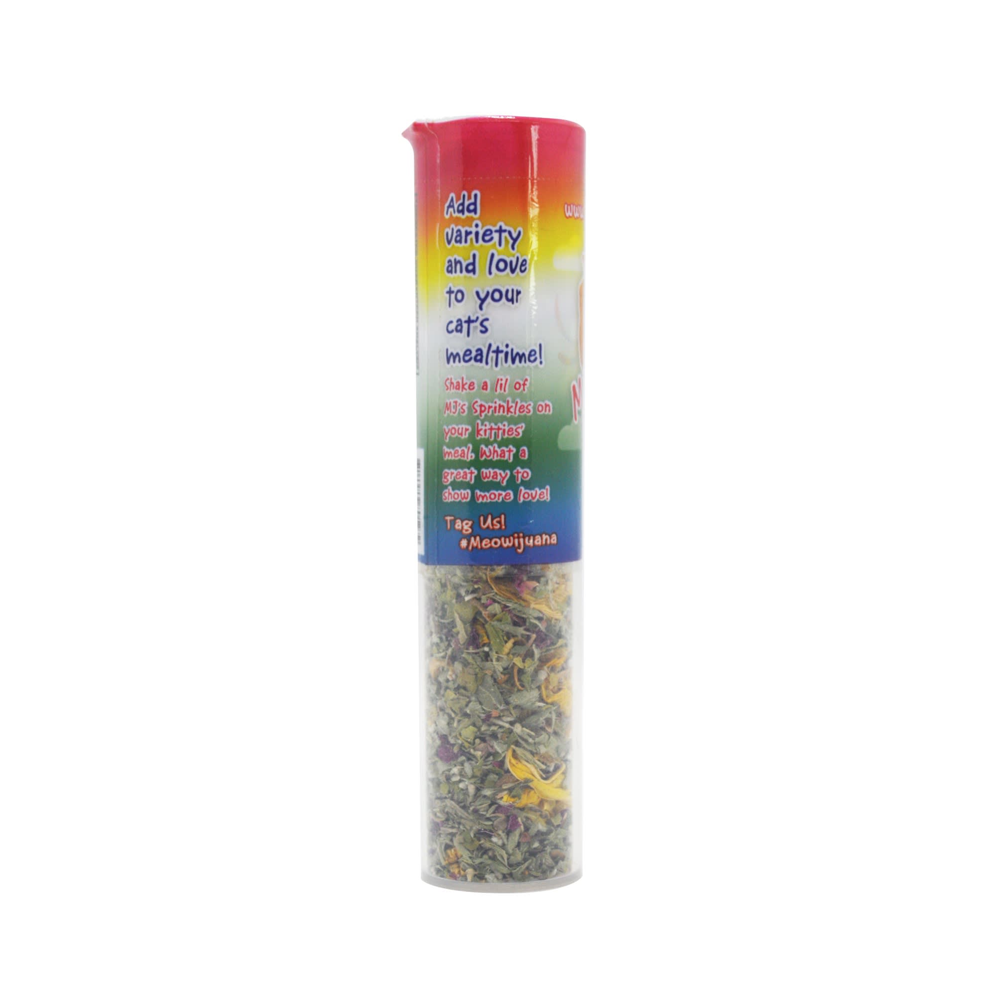 MEOWIJUANA Rainbow Sprinkles Topper Cat Toy， Medium