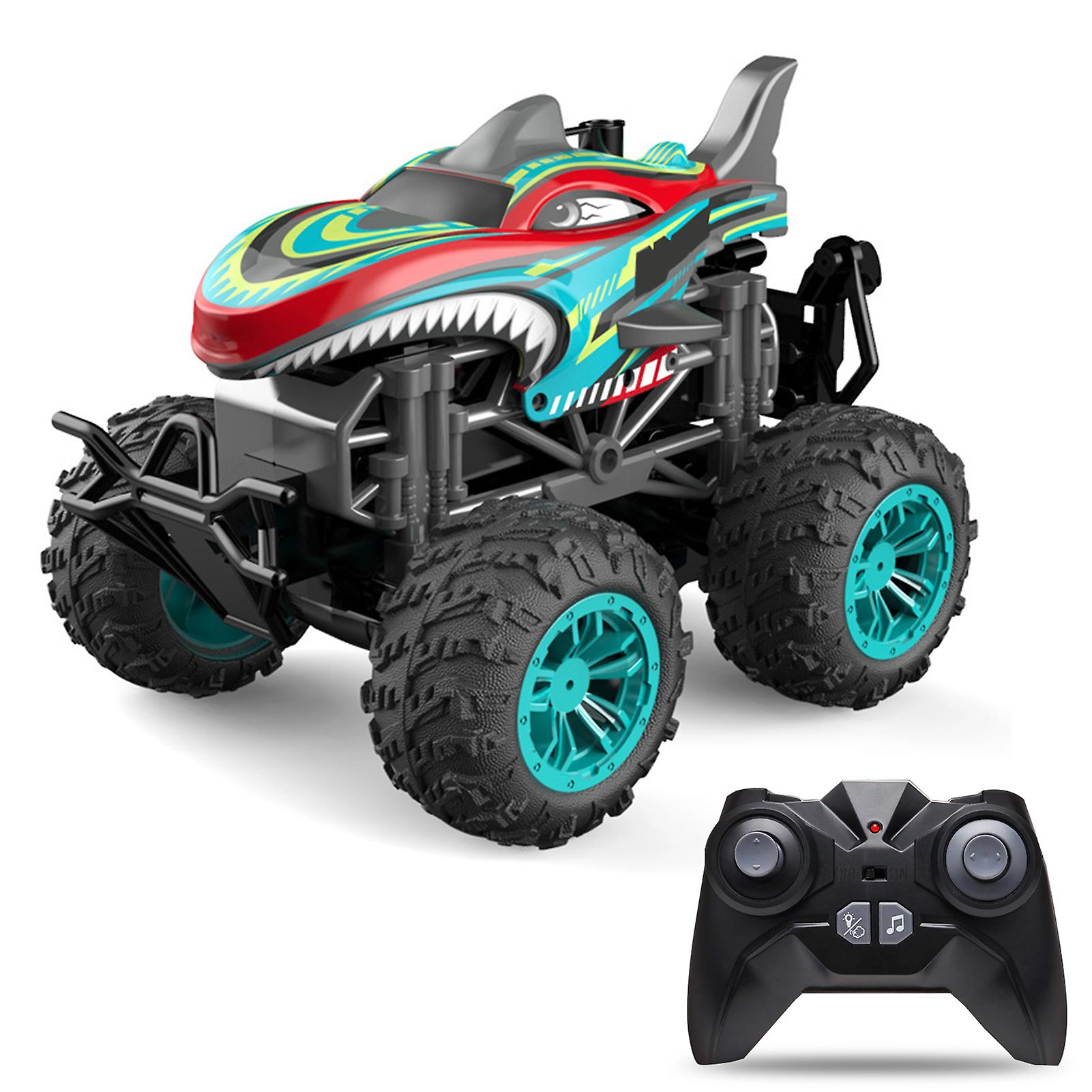 Rc Spray Car 1/18 Rc Car 2.4ghz Stunt Car Remote Control Stunt Vehicle Toys With Rear Fog Stream Music Led Light Auto-play Black 1m