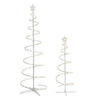 2-Piece LED Spiral Trees Holiday Yard Decoration TY-S46-C