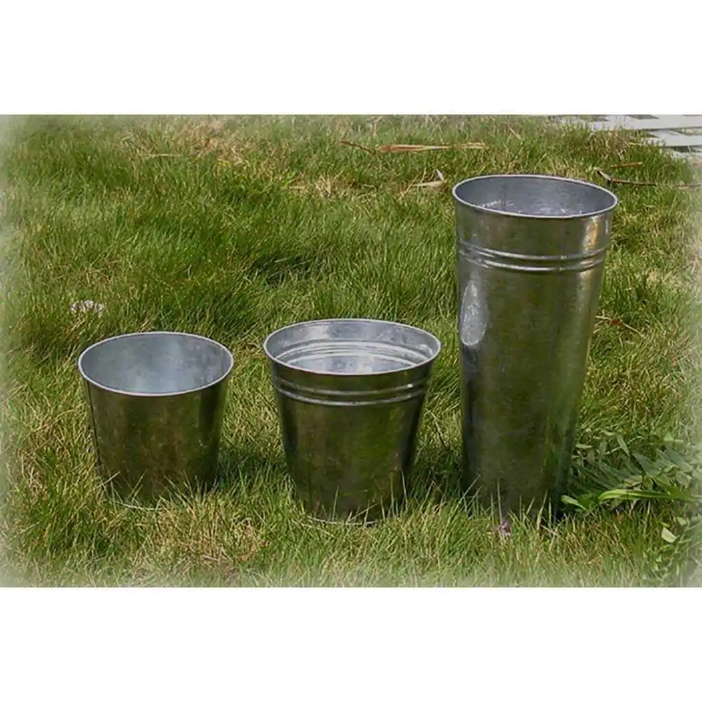 High Quality Planter Outdoor Indoor gift Flower Pots Galvanized Planter metal pot