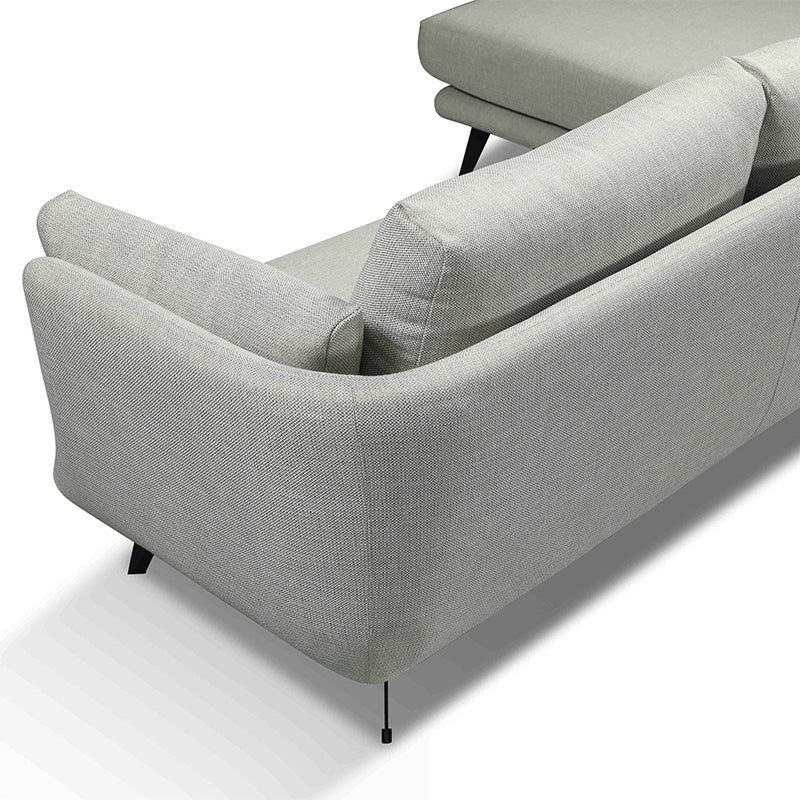 RANNI 3 Seater Sofa With Left Chaise - Warm Grey