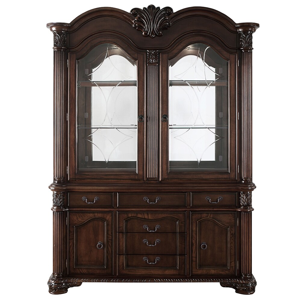 Chateau De Ville Buffet   Hutch in Espresso Finish