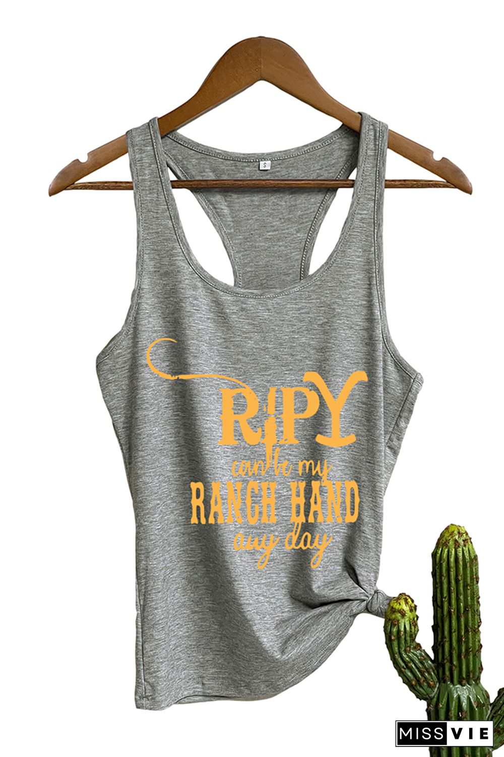 Yellowstone Dutton Ranch Printed Sleeveless Tank Top Wholesale