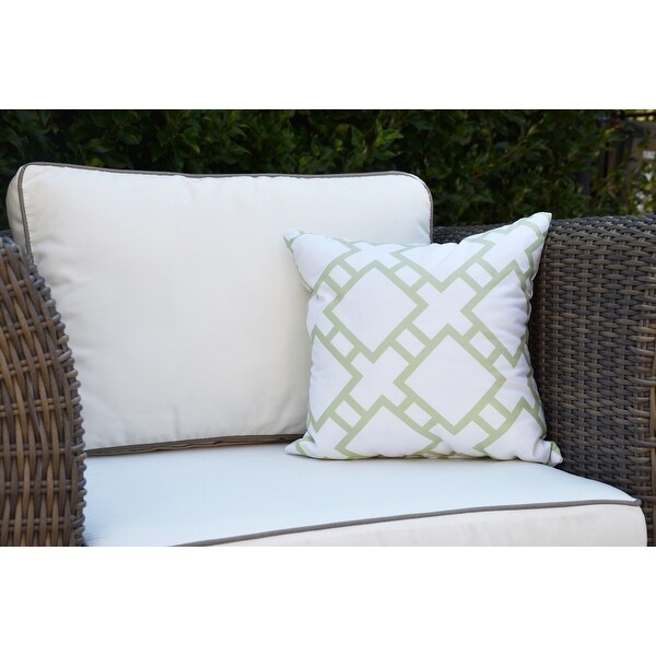 20 x 20 Inch Square in St. Louis Geometric Print Outdoor Pillow