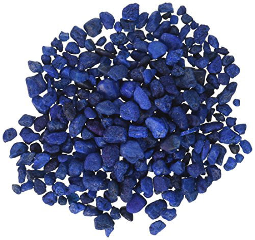 Pure Water Pebbles Aquarium Gravel， 2-Pound， Marine Blue