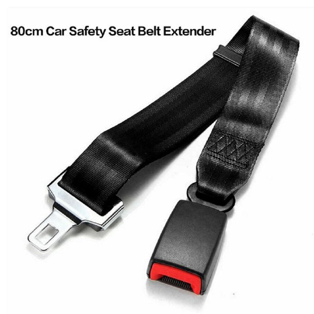 Tangking Seat Belt Extender Adjustable Car Safety Seatbelt Extension 10-31 inches Side Insert Black