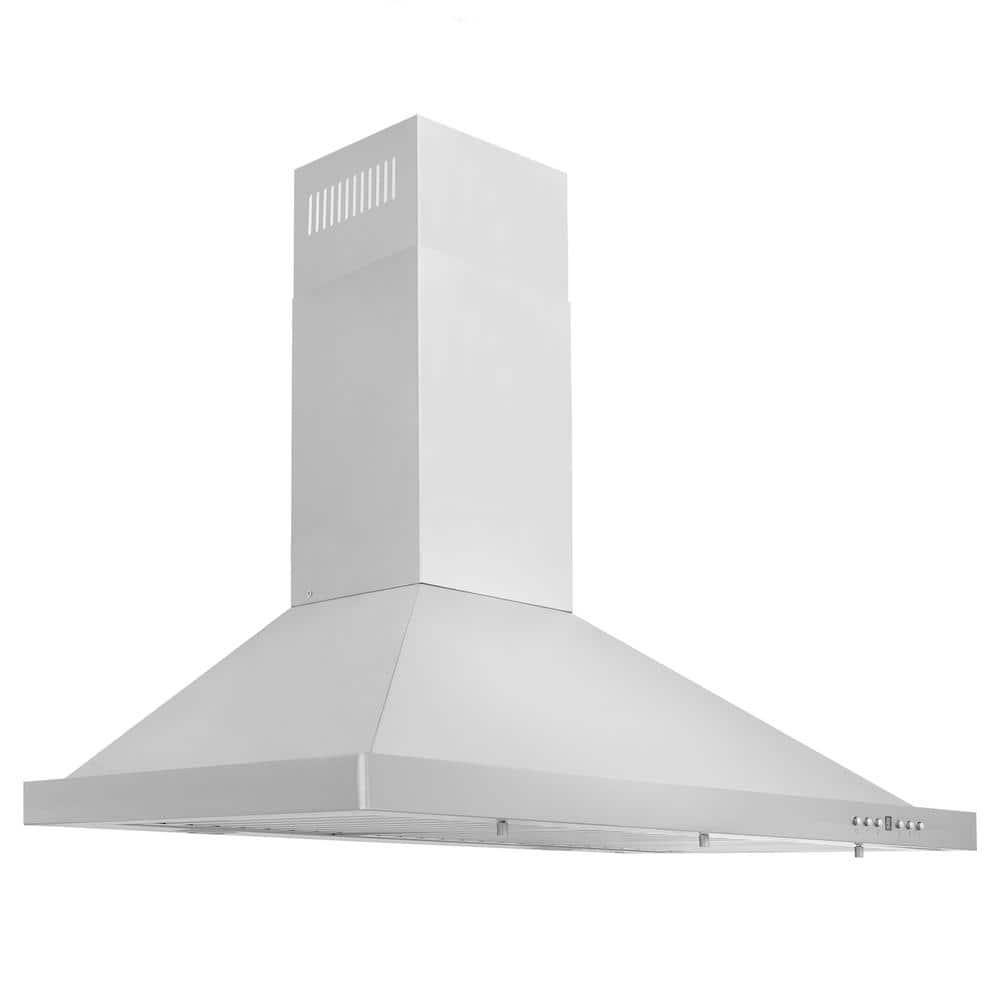 ZLINE Kitchen and Bath 30  Convertible Vent Wall Mount Range Hood in Stainless Steel with Crown Molding