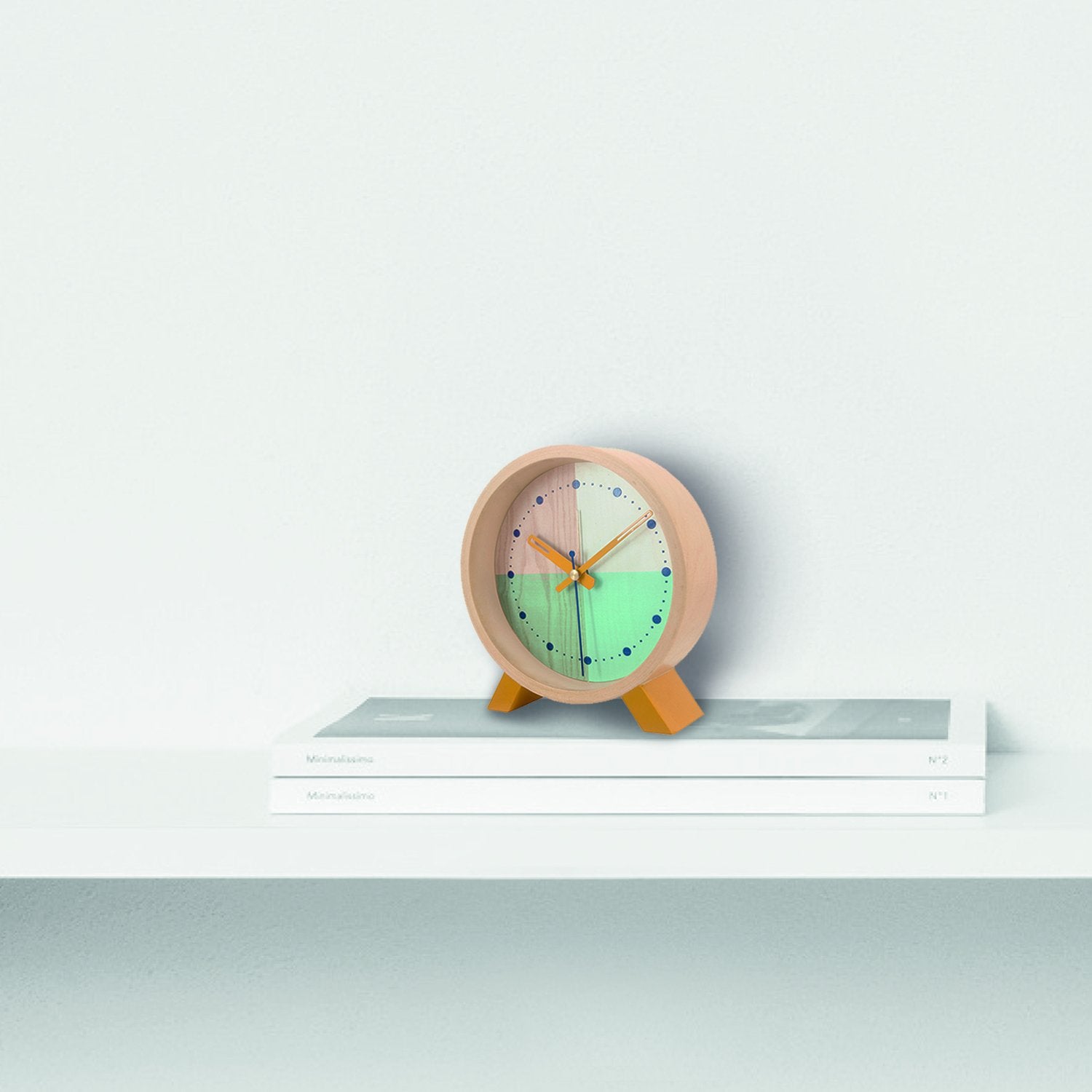 Flor Turquoise Desk Clock