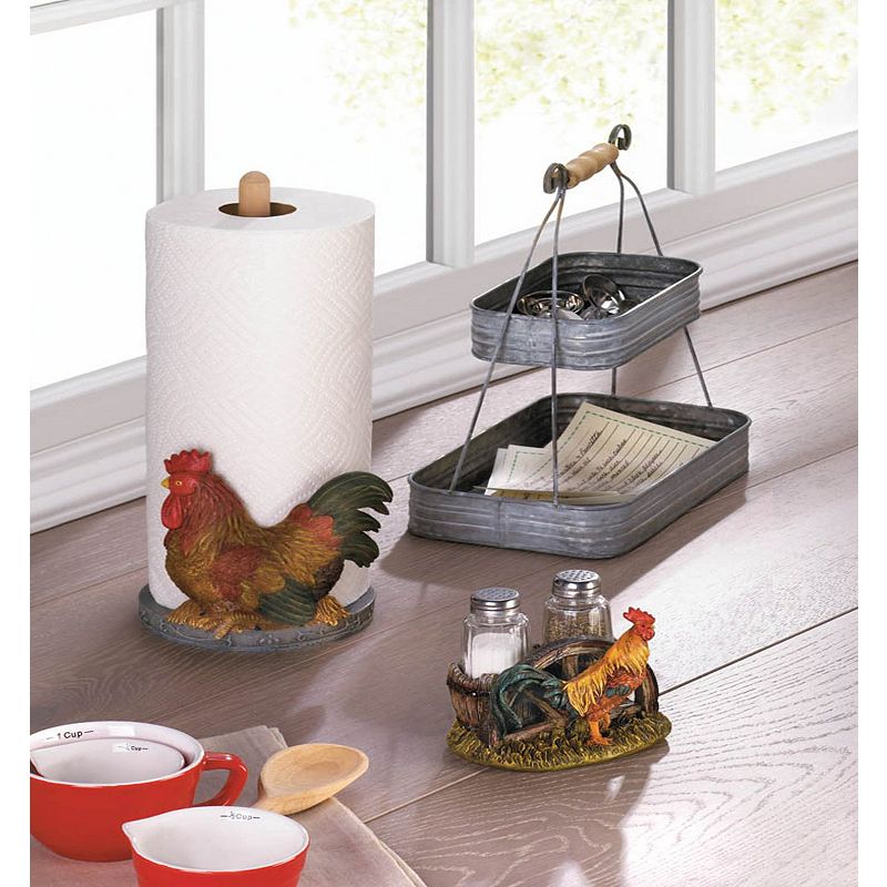 Country Rooster Paper Towel Holder