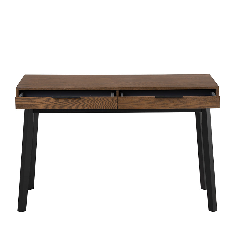 MALTON Study Desk 120cm - Black & Walnut