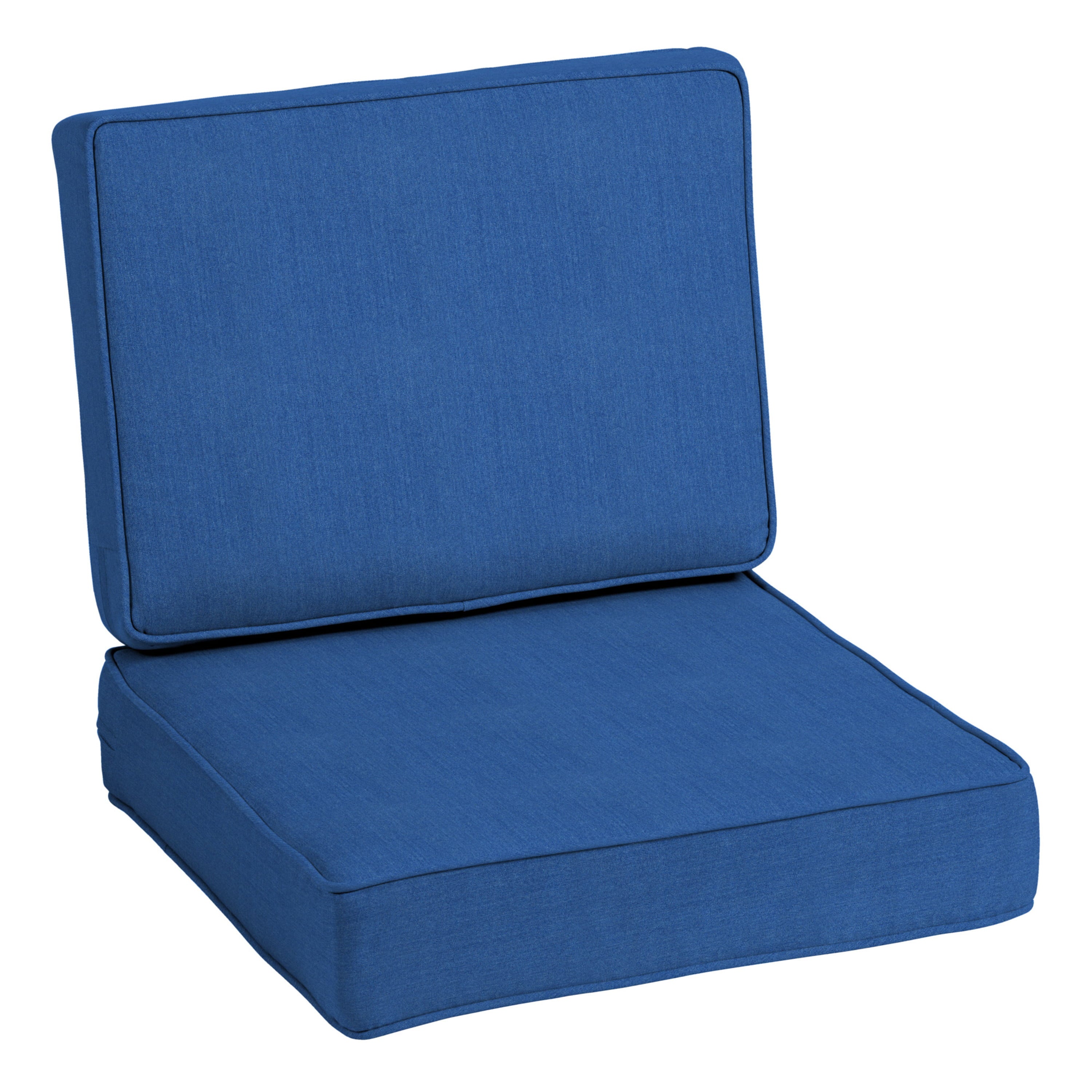 Arden Selections ProFoam Performance Outdoor Deep Seating Cushion Set 24 x 24， Lapis Blue