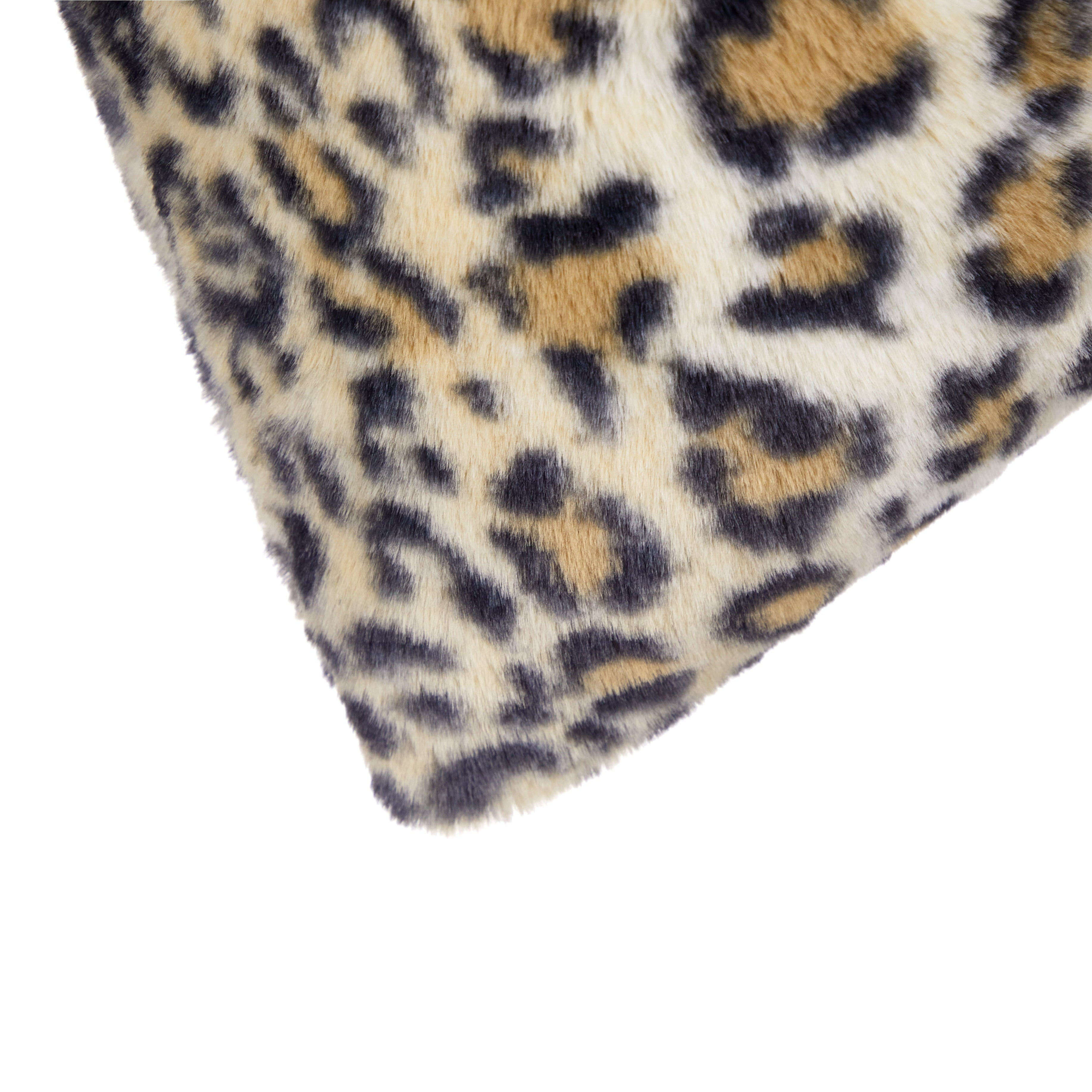 Sofia Home Leopard Print Faux Fur 20