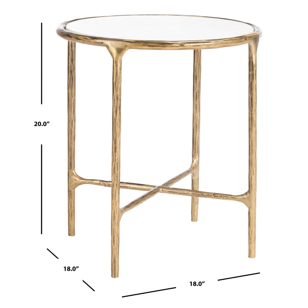 SAFAVIEH Couture Jessa Forged Metal Round End Table   18\