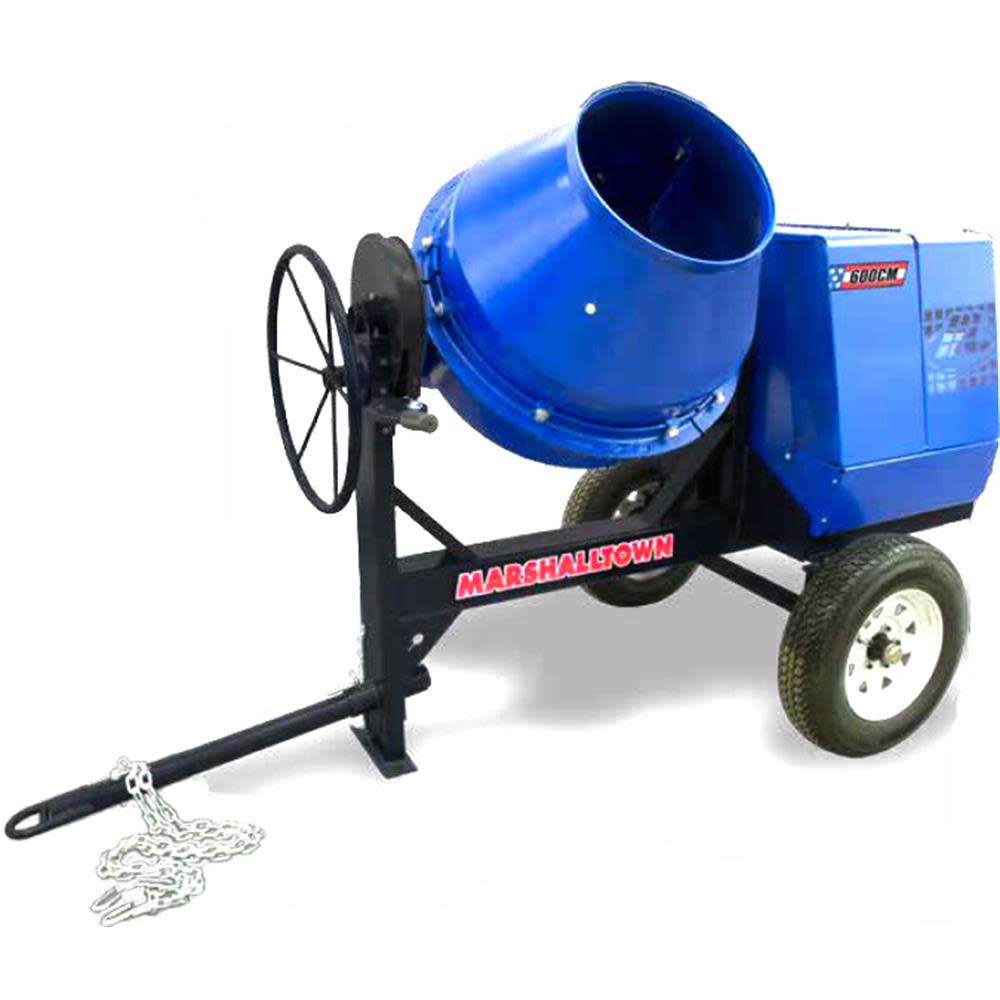 600CM CONCRETE Mixer 1.5 hp, FULLY ASSEMBLED