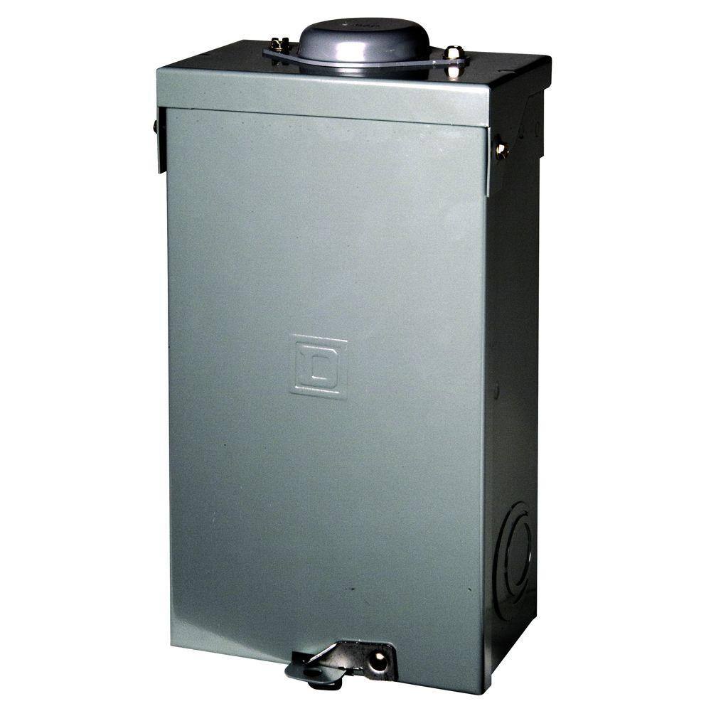 Square D QO 100 Amp 2-Pole Outdoor Circuit Breaker Enclosure QO2100BNRB