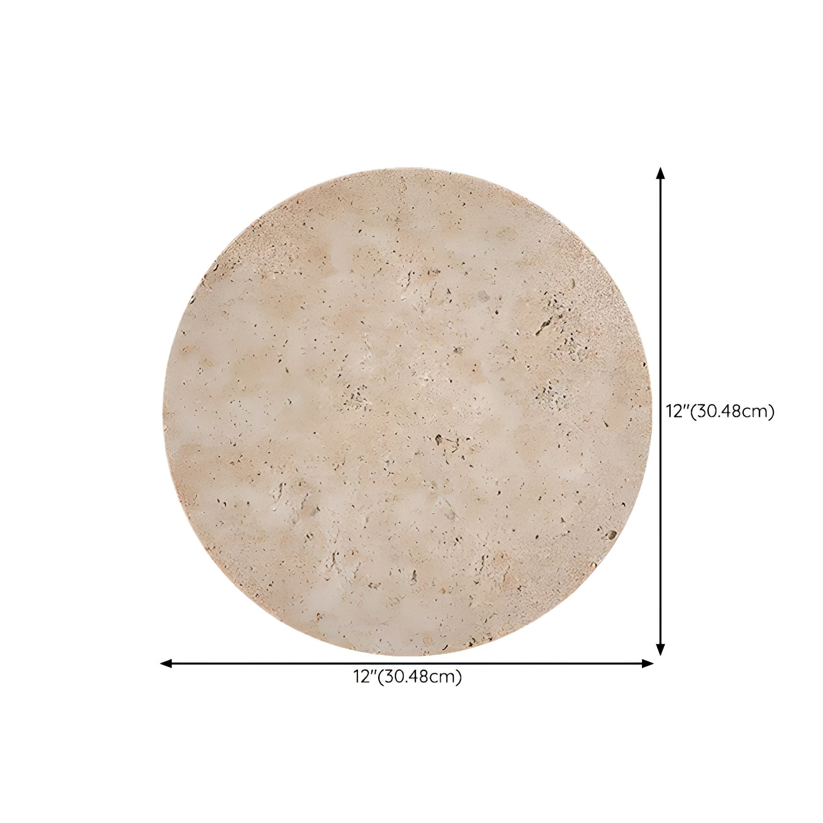 Circle Travertine Wall Lamp