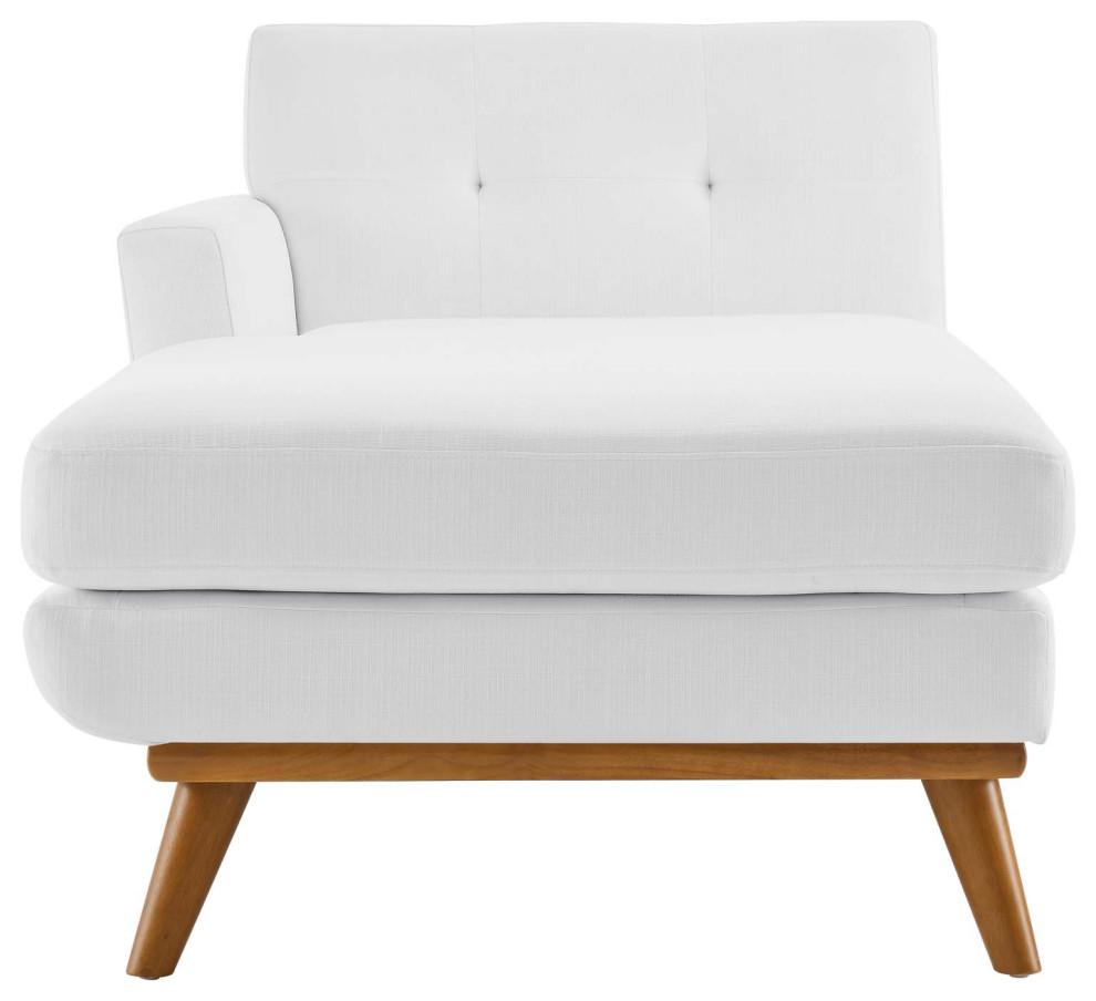 Engage Left Facing Upholstered Fabric Chaise   Midcentury   Indoor Chaise Lounge Chairs   by Modway  Houzz