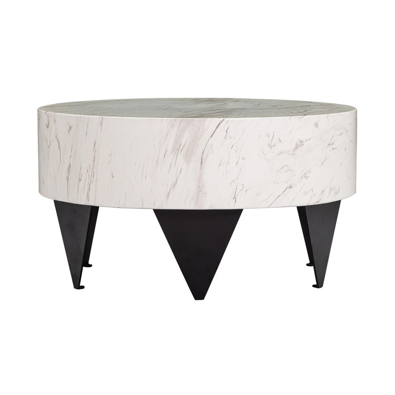 Mimi White Marble Coffee Table