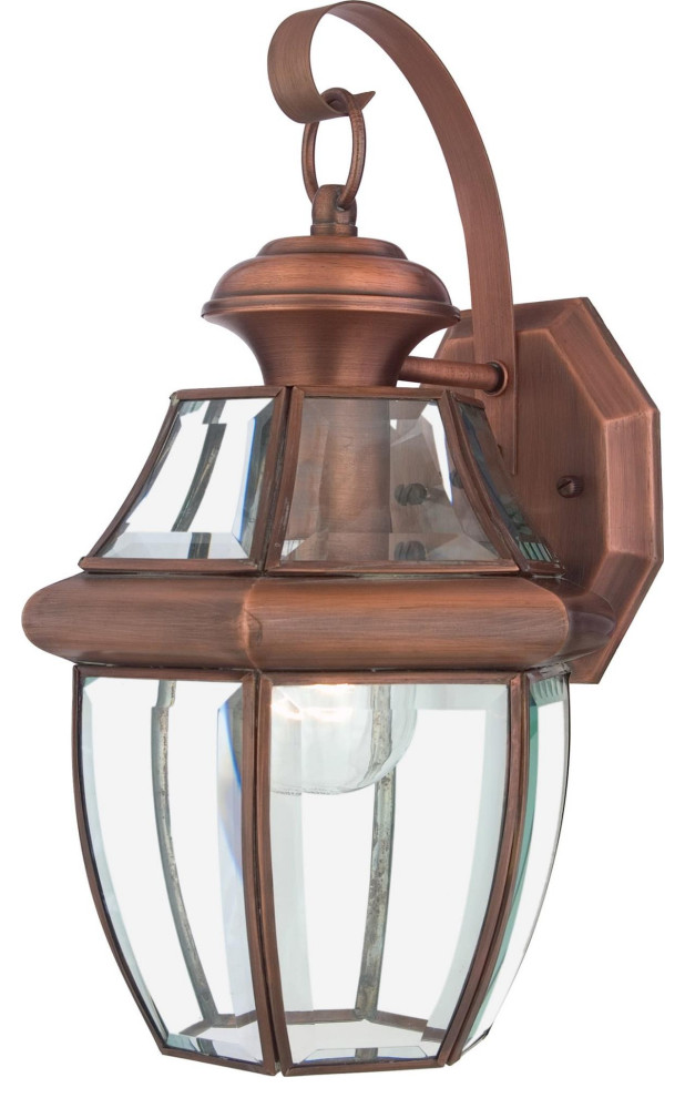 Roseto QZWS4715 Gaines 1 Light 14 quotTall Outdoor Wall Sconce   Traditional   Outdoor Wall Lights And Sconces   by Buildcom  Houzz