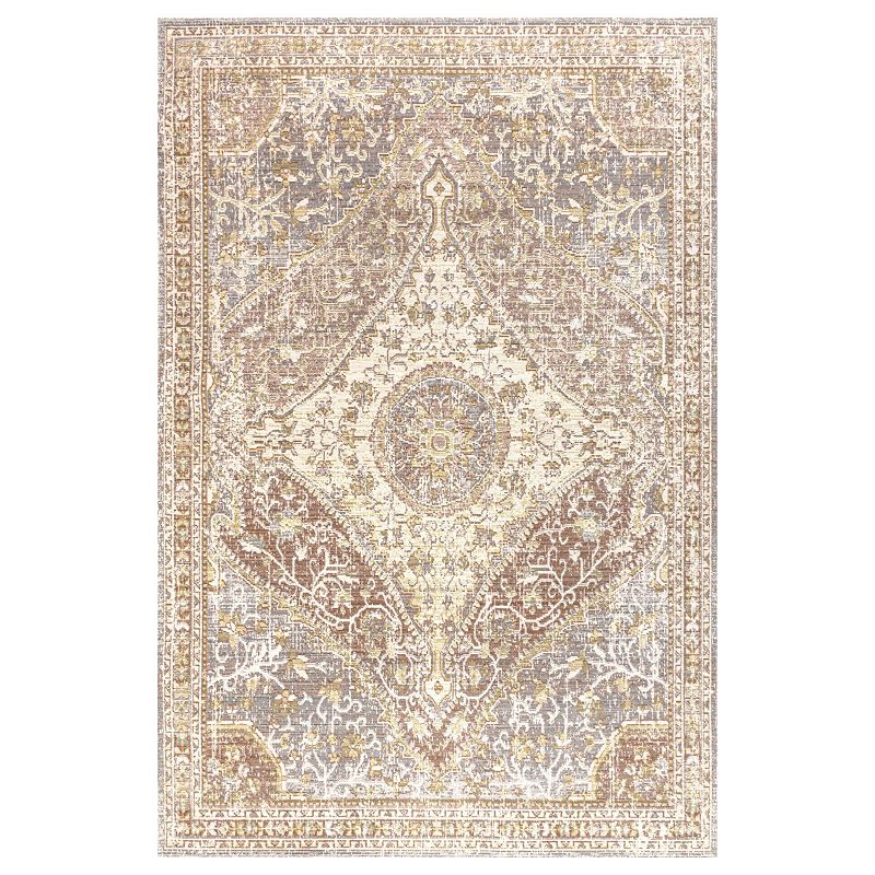 Petras Modern Ornate Medallion Area Rug