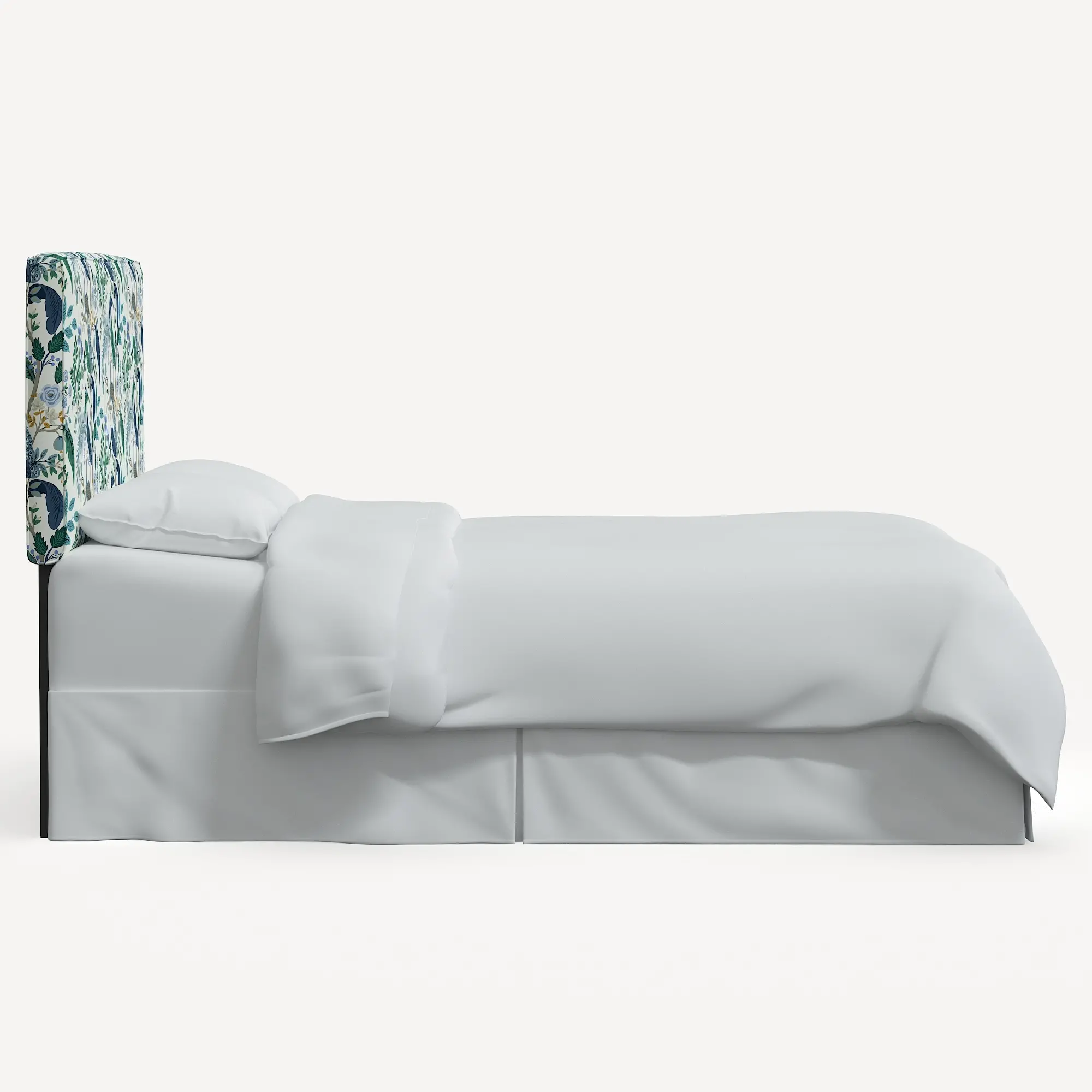 Rifle Paper Co Elly Blue Peacock Twin Headboard