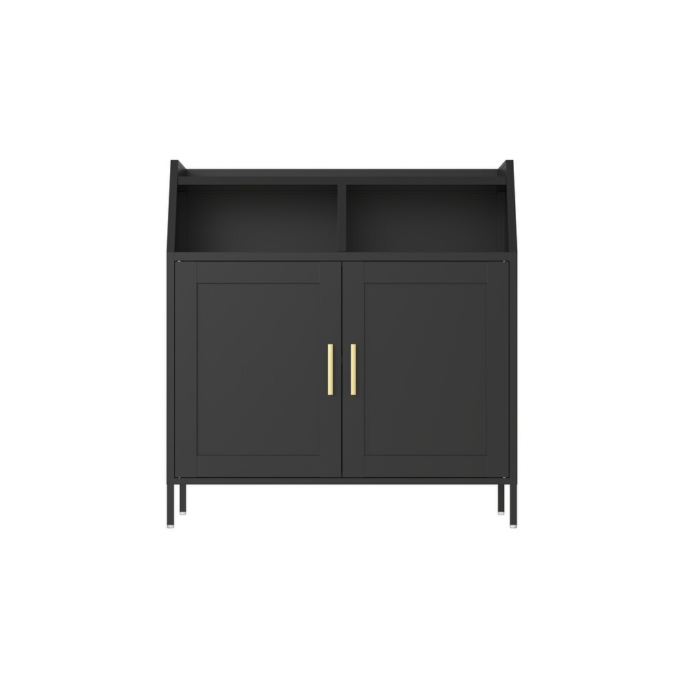 Metal Buffet Sideboard Cabinet with Storage Storage Cabinet Modern Sideboard Buffet Table