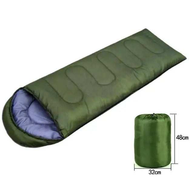 WQ Outdoor Emergency envelope keep warm adult Hooded Sleeping bag sleeping bag for Camping Travel