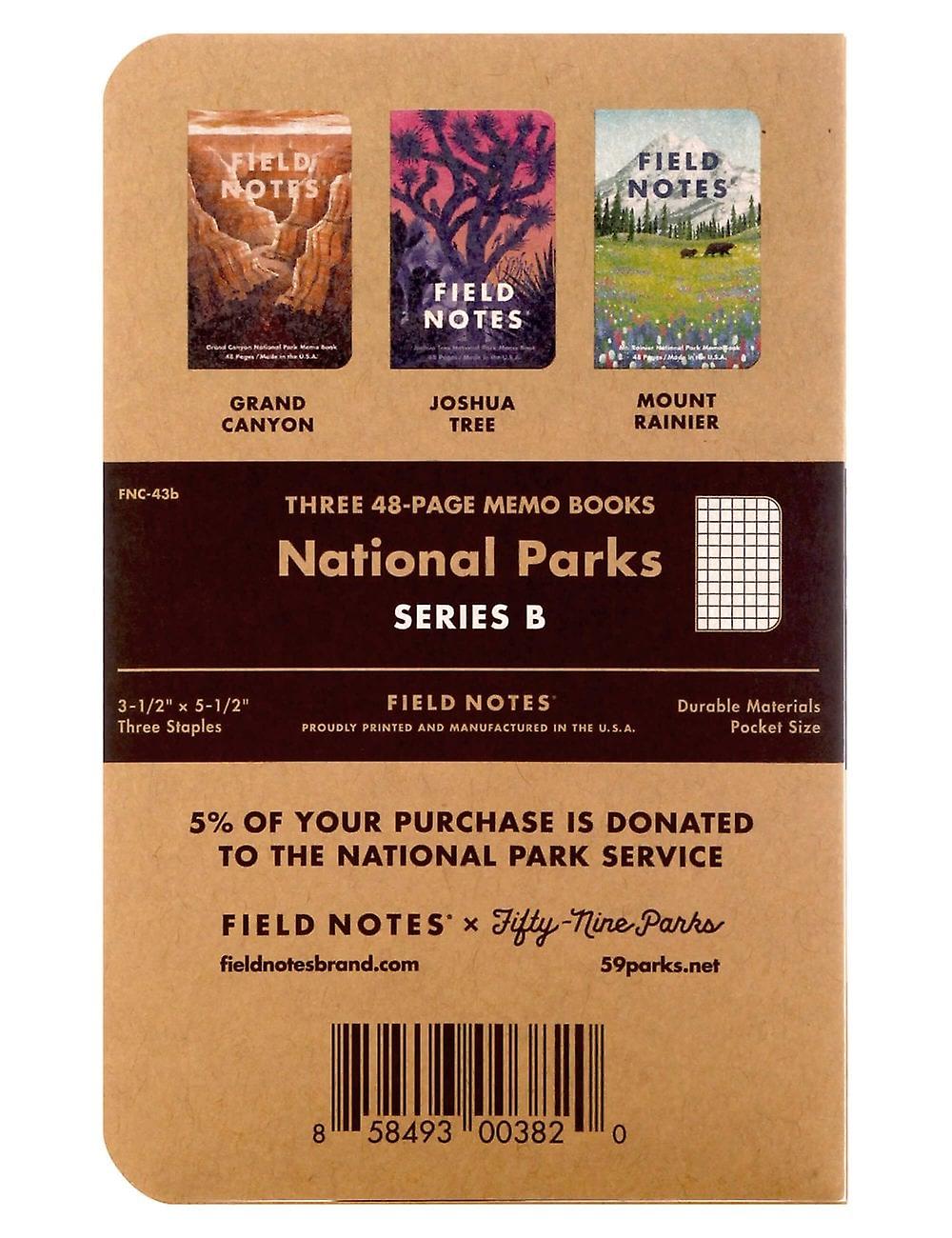 Field Notes National Parks Notebooks - Series B